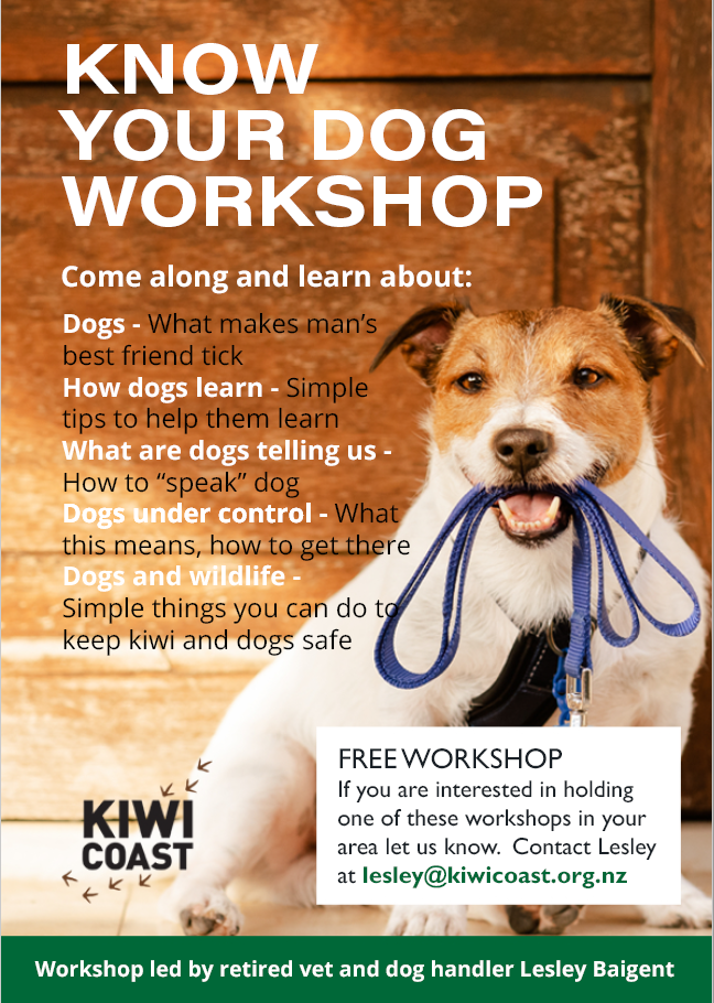 Know Your Dog Workshop Kiwi Coast 2022